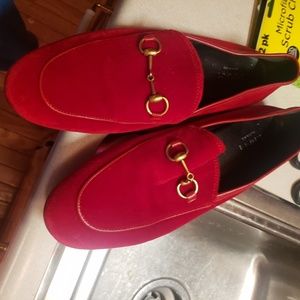 Gucci princeton velvet loafers